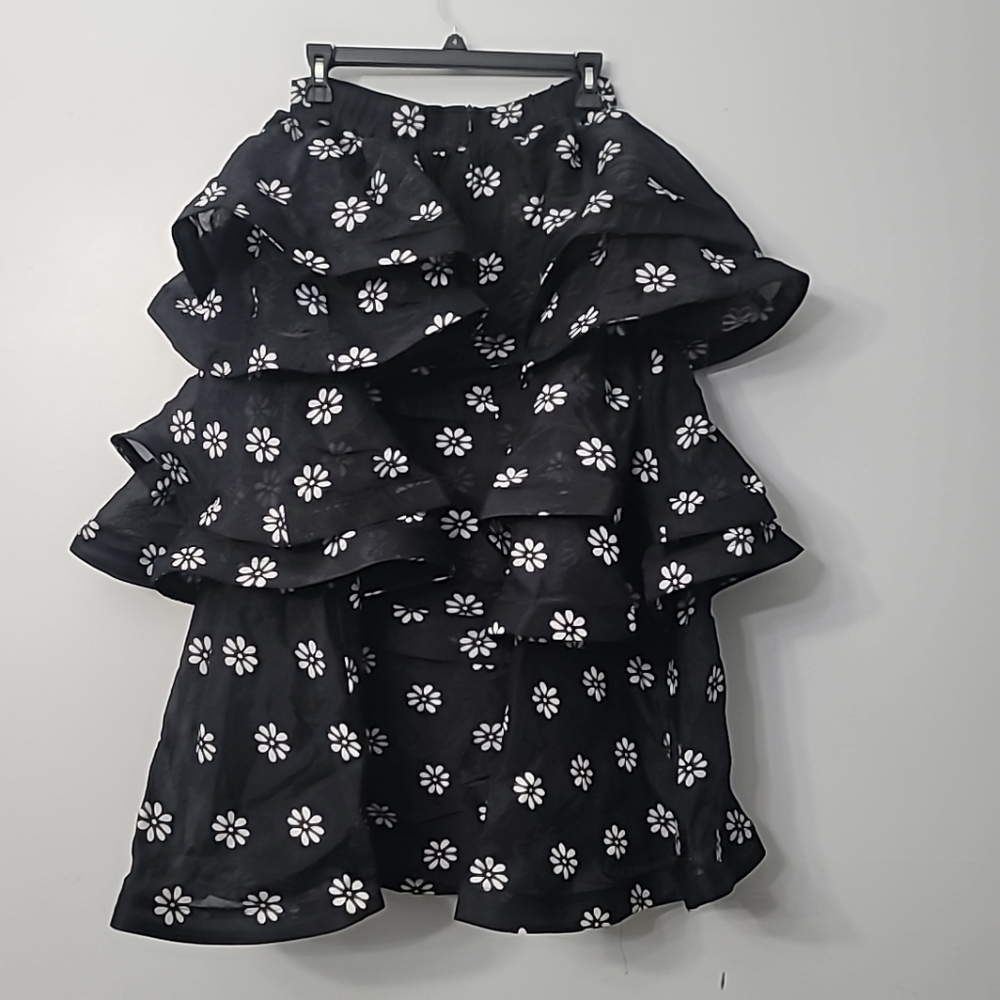 Buru Teagan Tiered Floral Coordinating Midi Skirt - Picture 7 of 11